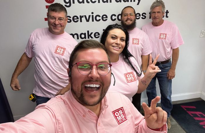 Gsms Team Wearing Pink Shirts For October GSMS Team Wearing Pink Shirts For October