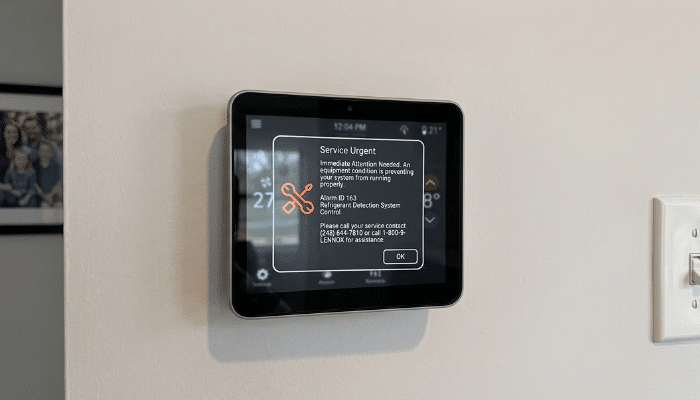 Lennox Thermostat A2l Sensor Fault Code