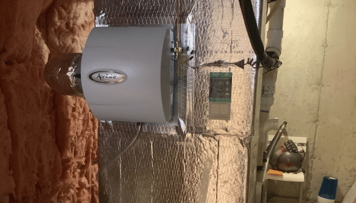 April Aire Humidifier In Basement