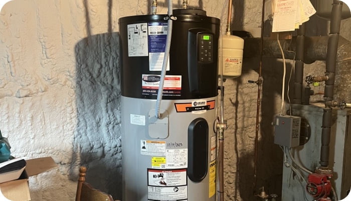 Close Up Water Heater