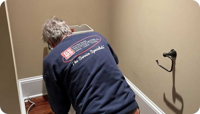 Toilet Being Worked On